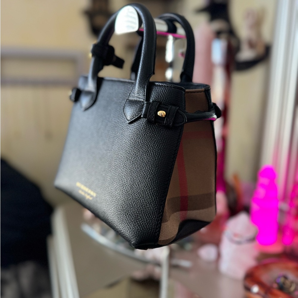 Burberry Baby Banner Black Tote